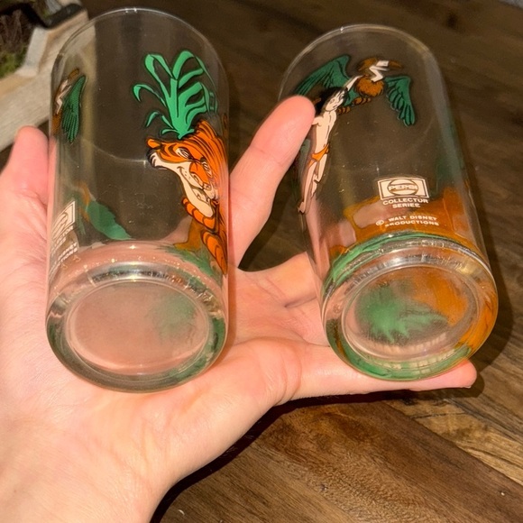 VTG Pepsi/The Jungle Book/Walt Disney World Themed Glasses Set of 2 SHERE KAHN - Picture 11 of 11